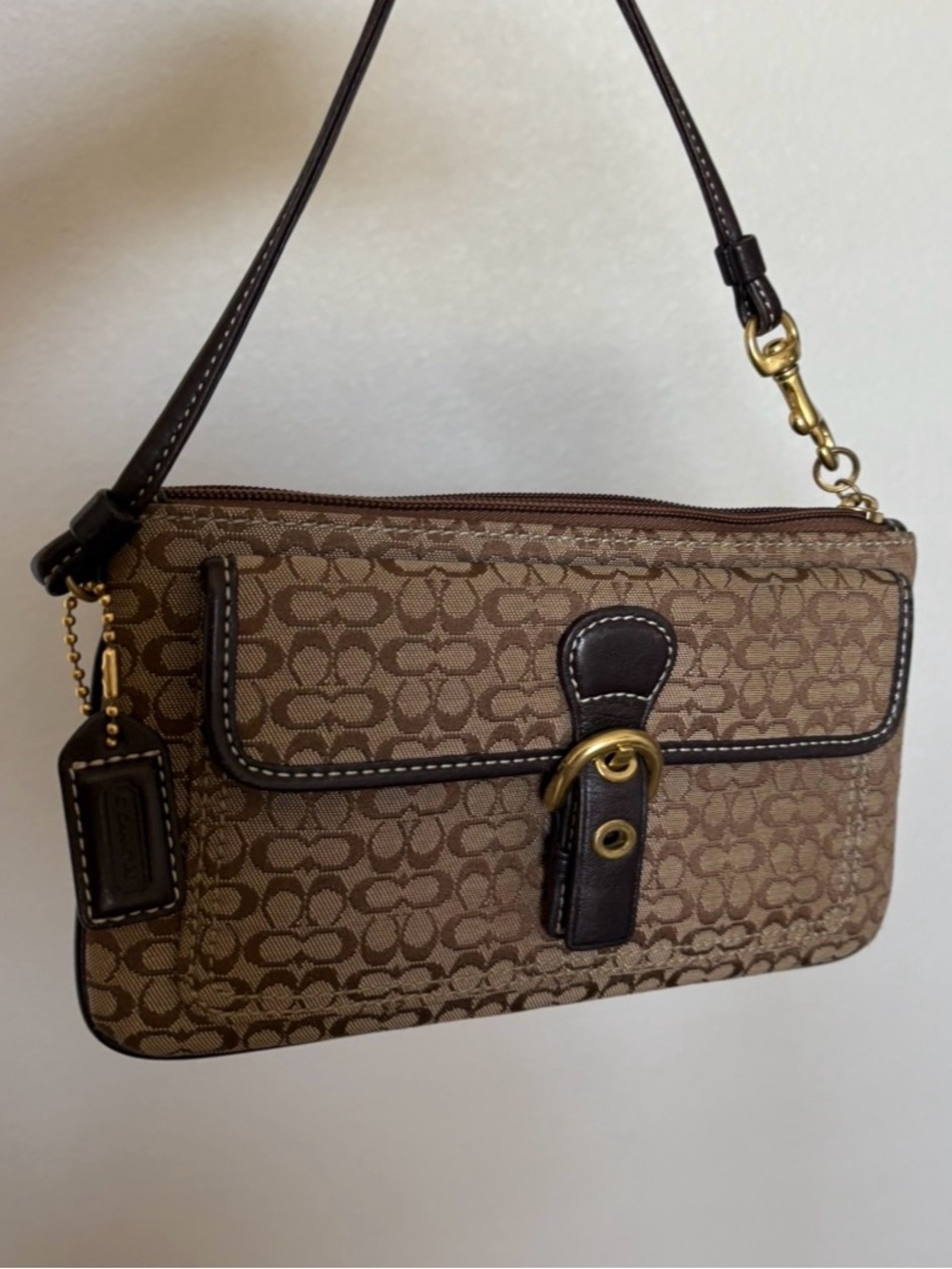 Coach SoHo Wristlet in Brown
